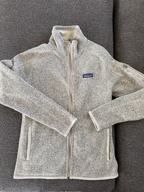 Patagonia Women's Heather Oatmeal Full-Zip Fleece Jacket